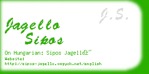 jagello sipos business card